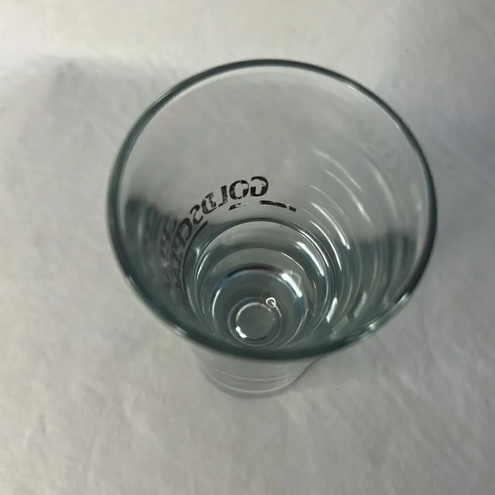 Goldschlager Shot Glass 4 Ounces 5 1/4 Inches Tall 2 1/2 Inches Round